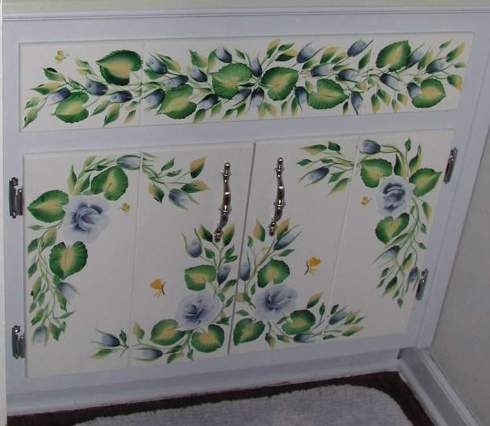 Rosey cabinets