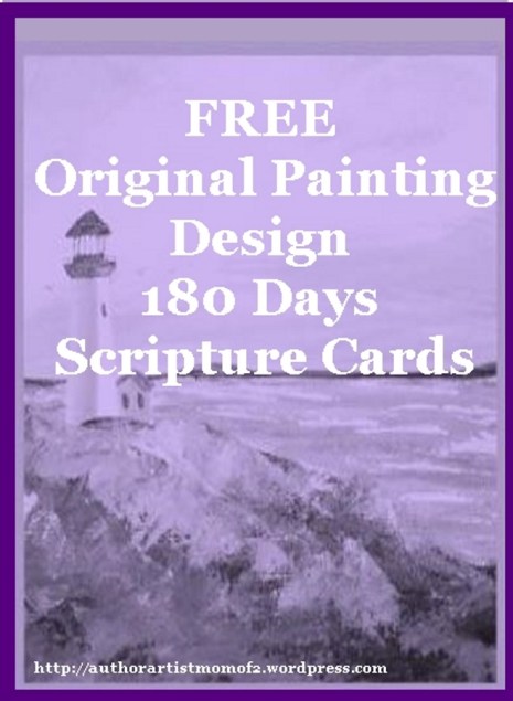 180 Day Scripture Cards Original Painting Design
