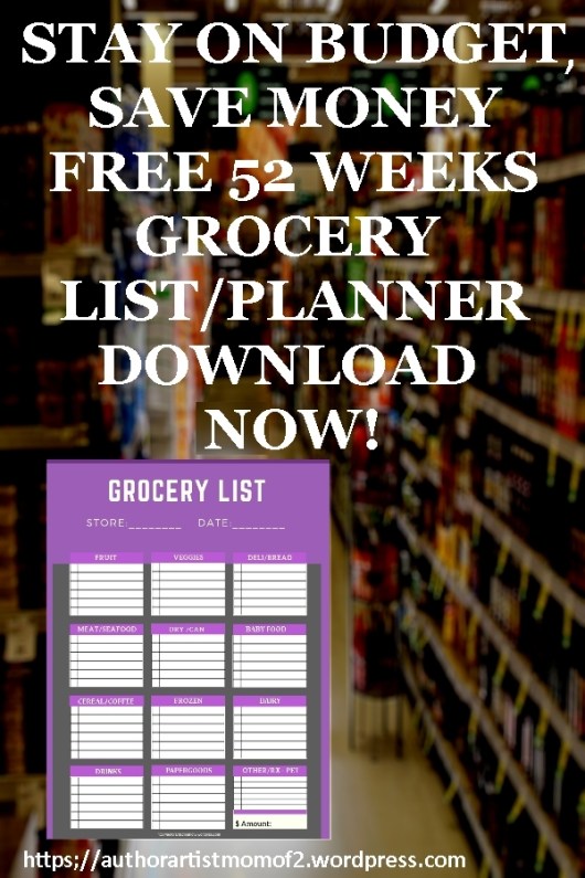 Pinterest Grocery List