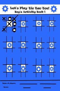 New Series For Boys and Girls Tic Tac Toe or Dots Activity Books!